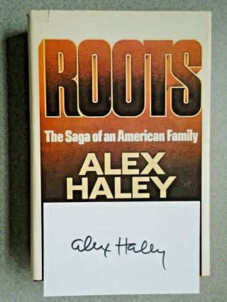 Roots By Alex Haley With Signed Card 1st Edition