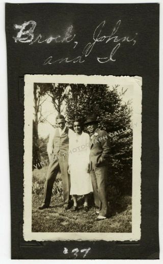 Vintage Photo Group Of Dressed Up Black People African American 1937