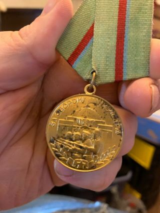 Soviet Russian Russia Wwii Military Defense Of Kiev Ukraine Medal Army Navy Ussr