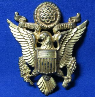 Wwii Army Air Forces Officer 50 Mission Hat Badge By Meyer