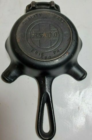 Vintage Griswold Erie Pa No.  00 570 Large Logo Cast Iron Skillet Ashtray
