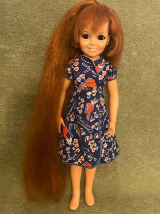 Vintage Gorgeous Hair To The Floor Crissy Doll By Ideal Toy 1969