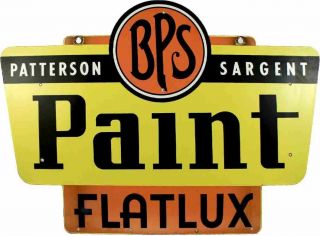 Porcelain Bps Paint Enamel Sign Size 34 " X 24.  25 " Inches Double Sided