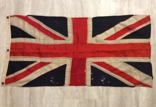 Ww2 Era Canada United Kingdom Union Jack Flag Panel Stitched 50”x23”