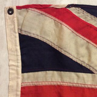 WW2 ERA CANADA UNITED KINGDOM UNION JACK FLAG PANEL STITCHED 50”x23” 3