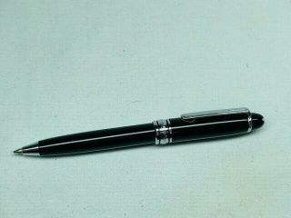 Montblanc Meisterstuck Mini Small 4.  25 " Twist Ballpoint Pen Chrome Black Trim