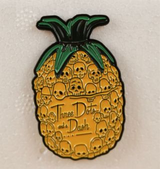 Tiki Mug Enamel Pin Three Dots And A Dash Voodoo Pineapple Skull Sb1 Pin2