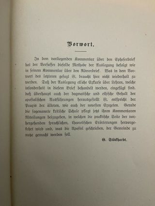 Commentary on St.  Paul ' s letter to the Ephesians by G.  Stoeckhardt (German) 1910 3