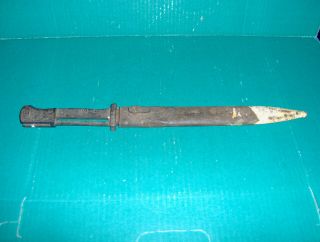 ?? Ww2 German Mauser Combat Bayonet Knife W Scabbard ?? K98 1752 Ph