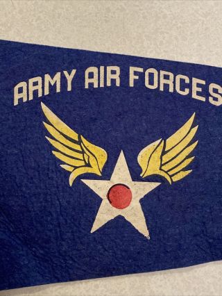 WWII WW2 US Army Air Forces Gowen Field Idaho Wool Pennant Flag Banner 3