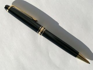 Montblanc Meisterstuck 164 Ballpoint Pen M Black And Gold Plated Made In Germany