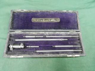 Vintage Machinist Brown & Sharpe No 264 Inside Micrometer Ob Antique Tool
