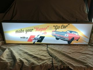 Large Lighted Plymouth Road Runner hurst shifters performance sign Superbird 3