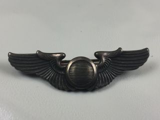Wwii Us Army Air Corp Sterling Observer Wings Insignia 2”