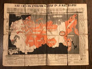 Period?? Wwii “map Of Concentration Camps Soviet Russia”