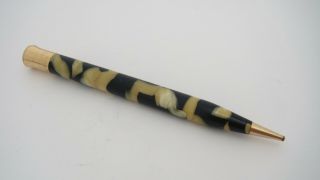 Sheaffer Ring Top Pencil,  Black&pearl,  Junior Size,  Made In Usa,  1930 