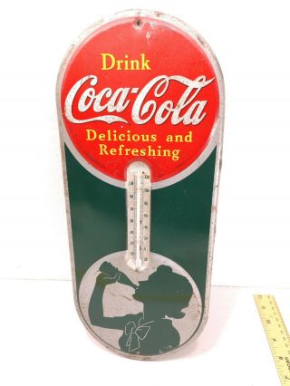 1939 Coca Cola Thermometer 16 " X 6 3/4 "