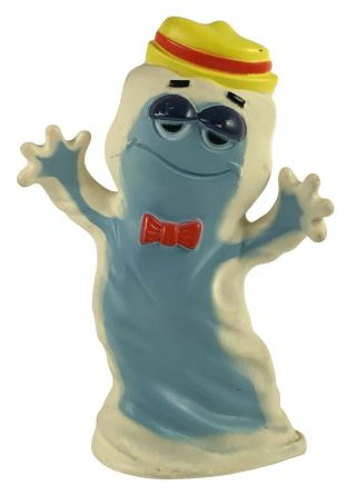 Vintage Boo Berry Monster Ghost General Mills Cereal Vinyl Squeeze Toy Figure