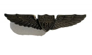 Ww2 U.  S.  Aaf Army Air Force - Instructor Pilot Wings Marked: Danecraft Sterling