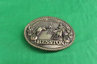1980 Hesston Nfr (national Finals Rodeo) Western Belt Buckle Nos