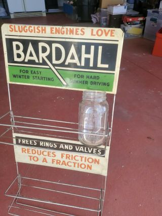 Bardahl Oil Can Display Rack Old Stock - Great Shape