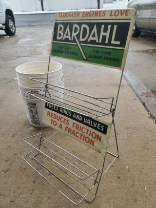 Bardahl Oil Can Display Rack Old Stock - Great Shape 3
