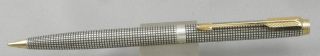 Parker 75 Sterling Cisele & Gold 0.  9mm Mechanical Pencil - Made In Usa - 1970 