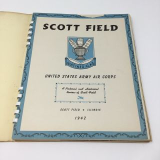 1942 SCOTT FIELD WORLD WAR 2 WWII ARMY AIR YEARBOOK ROSTER VINTAGE MILITARY BOOK 2