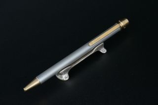 Cartier St150192 Santos Steel Color Gold Ballpoint Pen C15