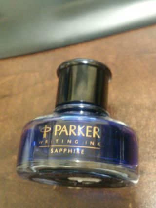 Parker Penman Sapphire Blue Fountain Pen Writing Ink Full 50ml Bottle