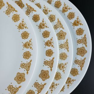 Set of 4 Vintage Butterfly Gold Luncheon Plates 8.  5 