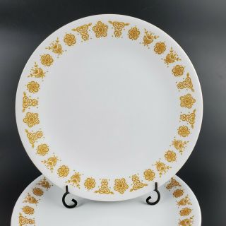 Set of 4 Vintage Butterfly Gold Luncheon Plates 8.  5 