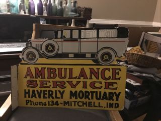 Haverly Mortuary And Ambulance Service Sign
