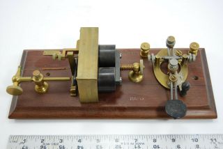 W U Tel Co.  Western Electric Barclay Relay Telegraph Kob W/double Rod Lever Key