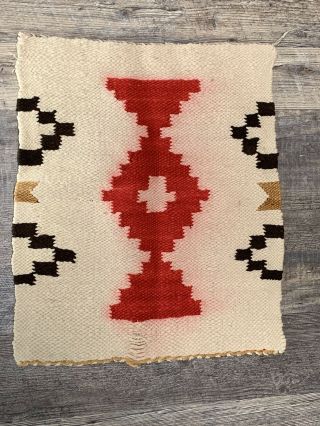 Vintage Navajo Rug 17 1/2” X 21 1/2”