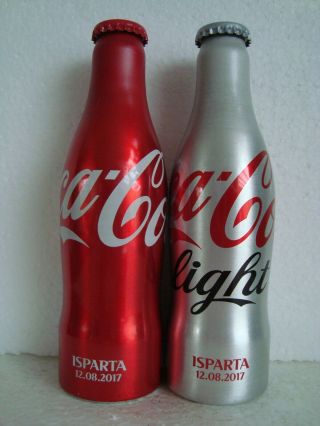 Coca Cola " Plant Opening Isparta " Aluminium Bottle Set From Turkey 2017