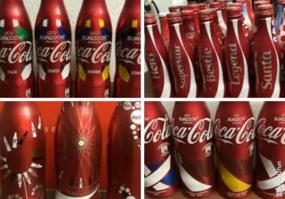 Coca Cola Bottle Aluminum Set Rare Limited Edition
