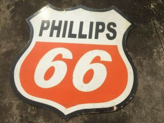 Porcelain Phillips 66 Enamel Sign Size 30 " X 30 " Inches Double Sided