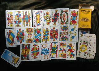 Vintage Tarot Playing Cards Cappellano Argentina 1950 