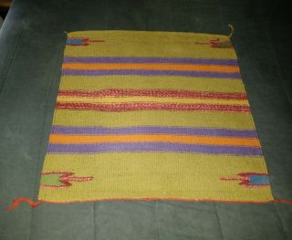 Vintage Native American Navajo Indian?? - Mexican?? Wool Rug Vintage Colors