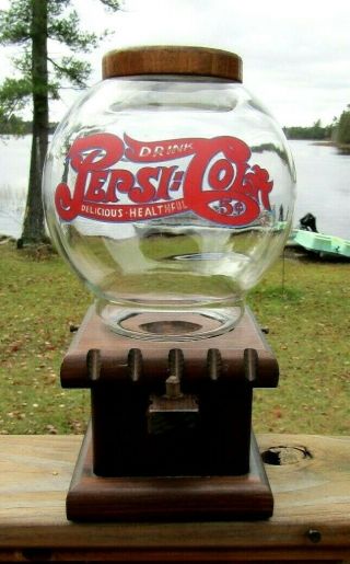 Vintage Pepsi Cola 5 - Cent Gumball,  Nut Dispenser