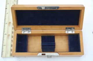 Vintage Carl Zeiss Jena Jeweler Surgical Loupe Glasses Wood Case Only 2