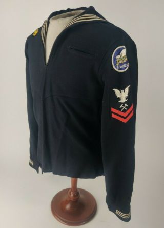 Wwii Ww2 Us Navy Usn Petty Officer 2nd Class Seabees Cracker Jack Uniform