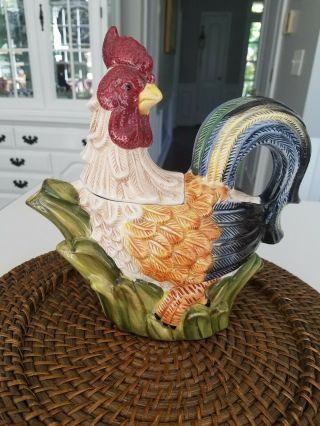 Vintage Rooster Teapot - Jay Import Rooster Teapot 9 " Tall