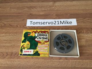 Vintage Godzilla Vs The Thing 8mm Home Movie 8 Film - Rare
