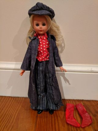 Vintage 1968 Italocremona Doll Corinne 15 " Tall Made In Italy,  Eyes Open & Close