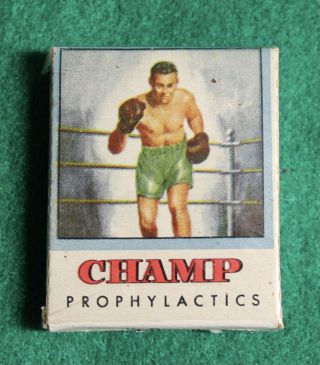 Champ Boxer Prophylactic Condom Box Not Tin