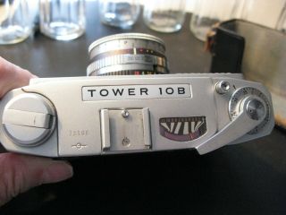 :Tower 10B Vtg.  35mm Film Rangefinder Camera w/ Mamiya 40mm f=1:2.  8 Lens,  case 3