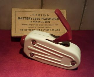Germany Martini Dynamo Batteryless Flashlight 1930 