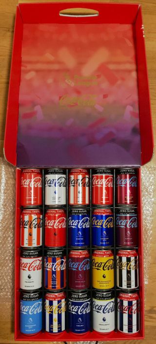 Denmark Premier League 2020 Set W/box Coca - Cola Cans 330 Ml